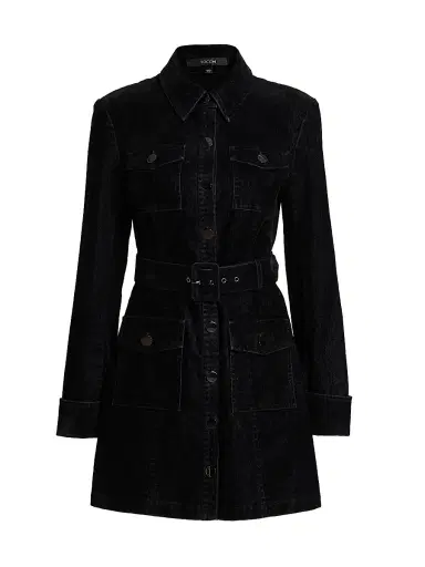 Toccin Women's Mercer Denim Shirt Minidress - Jet | Thumbnail 1