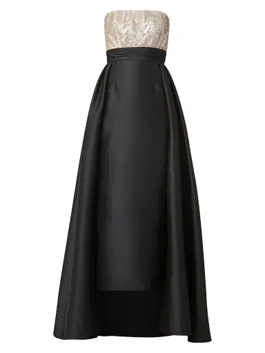 Shoshanna Women's Tilly Strapless Sequined Gown - Champagne Jet | Thumbnail 1