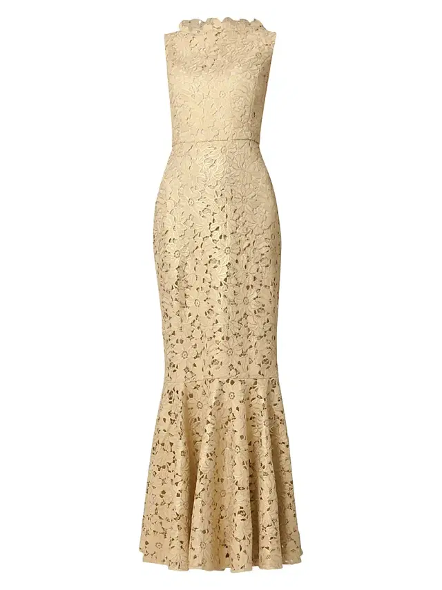 Shoshanna Women's Reese Sleeveless Mermaid Gown - Gold