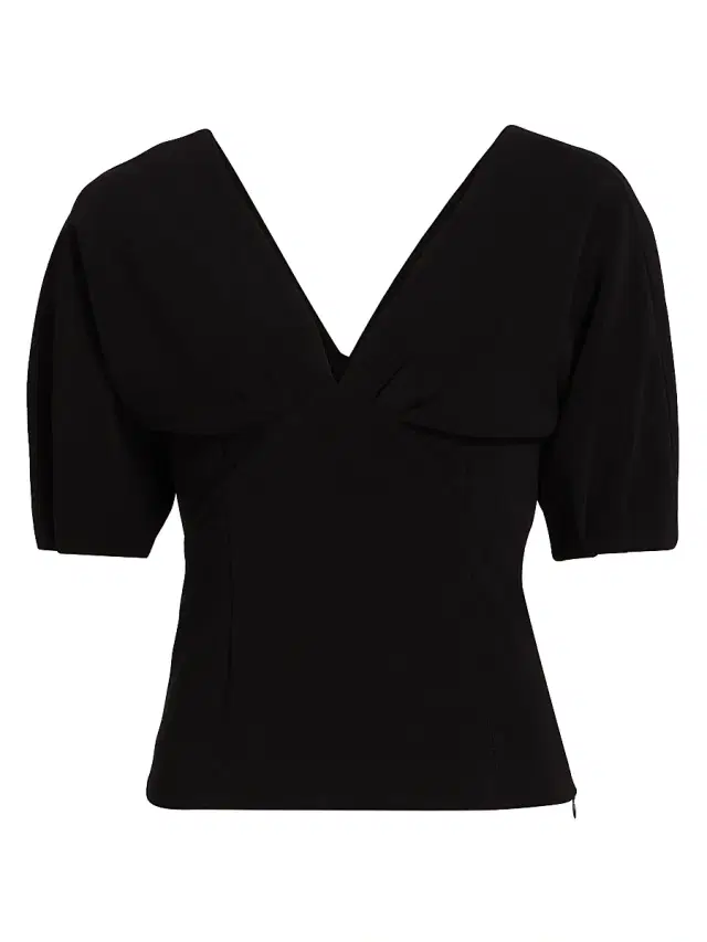 Women's Darena Stretch Crepe Top - Black Women's Darena Stretch Crepe Top - Black
