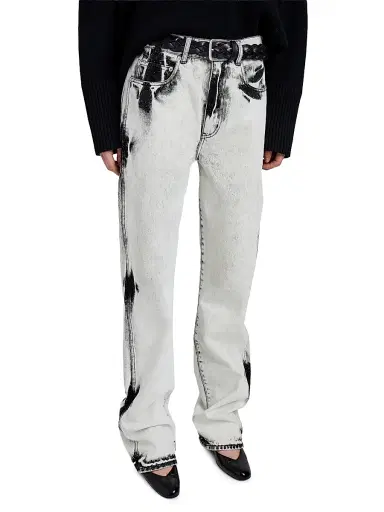 Proenza Schouler Women's Ryman Acid-Wash Straight-Leg Jeans | Thumbnail 5