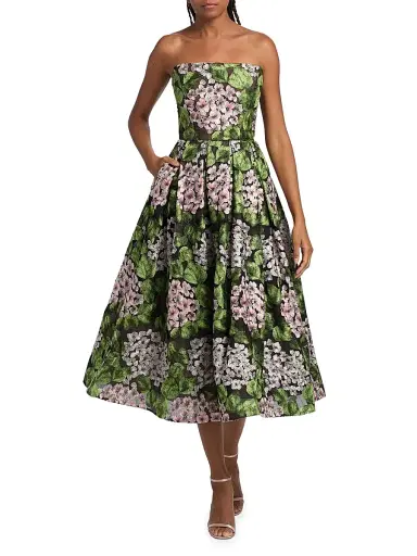 Bronx and Banco Women's Kate Floral Embroidered Corset Midi-Dress - Size XL | Thumbnail 2 Bronx and Banco Women's Kate Floral Embroidered Corset Midi-Dress - Size XL | Thumbnail 2