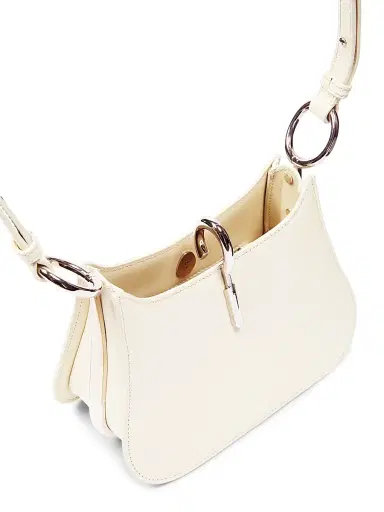 Rabanne Women's Small Ring Leather Shoulder Bag - Ivory | Thumbnail 3