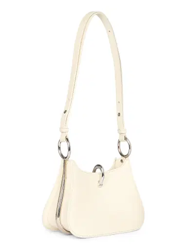Rabanne Women's Small Ring Leather Shoulder Bag - Ivory | Thumbnail 4