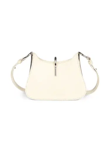 Rabanne Women's Small Ring Leather Shoulder Bag - Ivory | Thumbnail 1