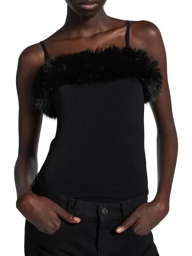 Balenciaga Women's Strap Top - Black - Size XL | Thumbnail 3