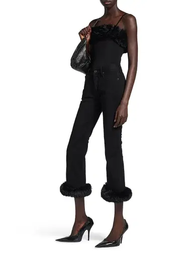 Balenciaga Women's Strap Top - Black - Size XL | Thumbnail 6