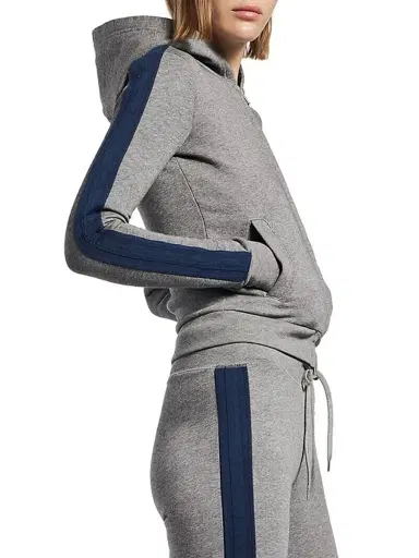 Balenciaga Women's Lion Zip-Up Hoodie - Dark Heather Grey | Thumbnail 6