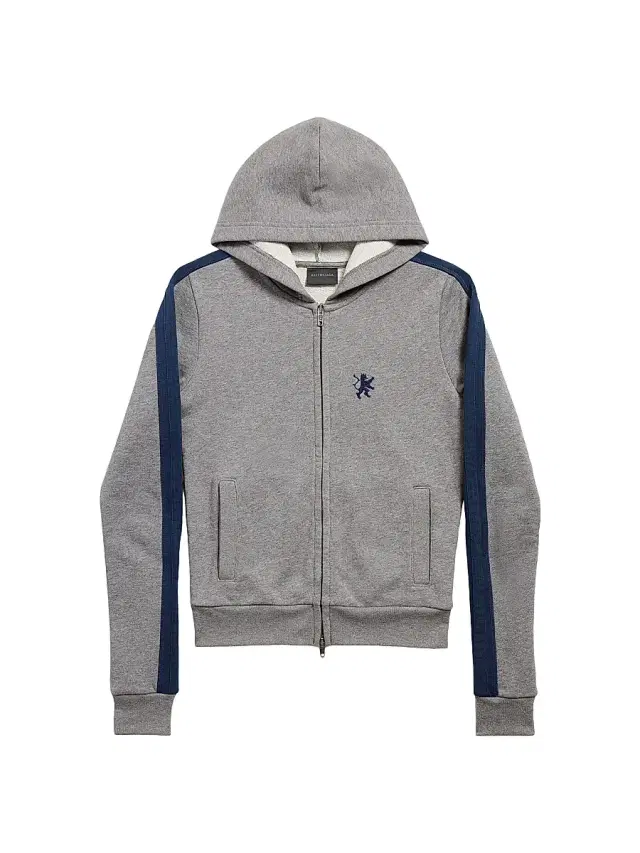 Women's Lion Zip-Up Hoodie - Dark Heather Grey