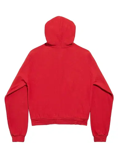 Balenciaga Women's Laurel Classic Zip-Up Hoodie Regular Fit - Red Black - Size XS | Thumbnail 2