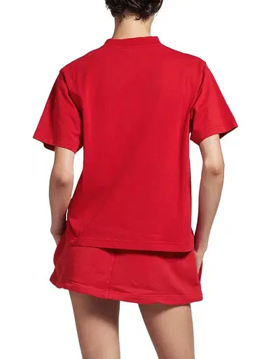 Balenciaga Women's Laurel Classic T-Shirt Medium Fit - Red Black - Size XS | Thumbnail 4 Balenciaga Women's Laurel Classic T-Shirt Medium Fit - Red Black - Size XS | Thumbnail 4