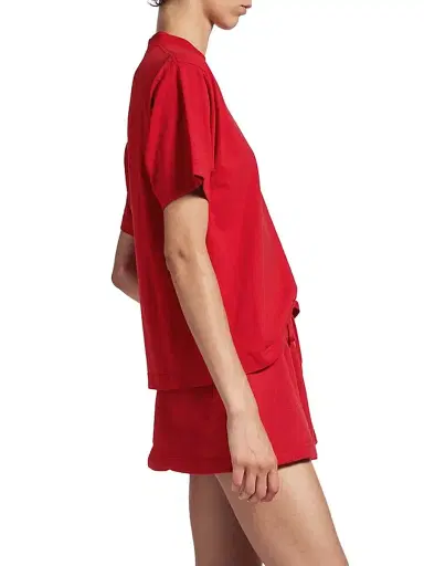 Balenciaga Women's Laurel Classic T-Shirt Medium Fit - Red Black - Size XS | Thumbnail 5 Balenciaga Women's Laurel Classic T-Shirt Medium Fit - Red Black - Size XS | Thumbnail 5