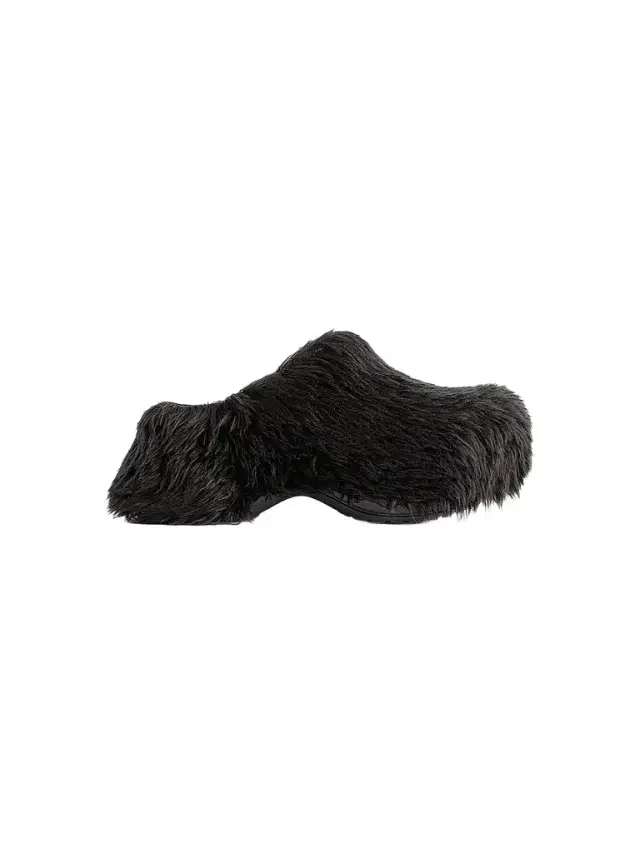 Balenciaga Women's Crocs Mules In Fake Fur - Black