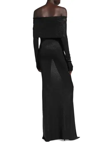 Balenciaga Women's Off-Shoulder Maxi Dress | Thumbnail 4 Balenciaga Women's Off-Shoulder Maxi Dress | Thumbnail 4