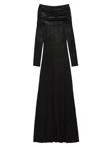 Balenciaga Women's Off-Shoulder Maxi Dress | Thumbnail 1 Balenciaga Women's Off-Shoulder Maxi Dress | Thumbnail 1