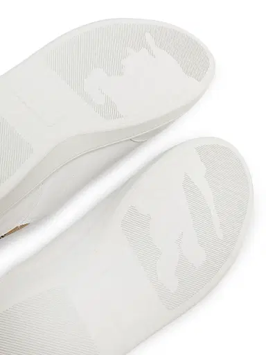 Burberry Women's Check Leather Low-Top Sneakers - Porcelain White Sand Beige - Size 11 | Thumbnail 6