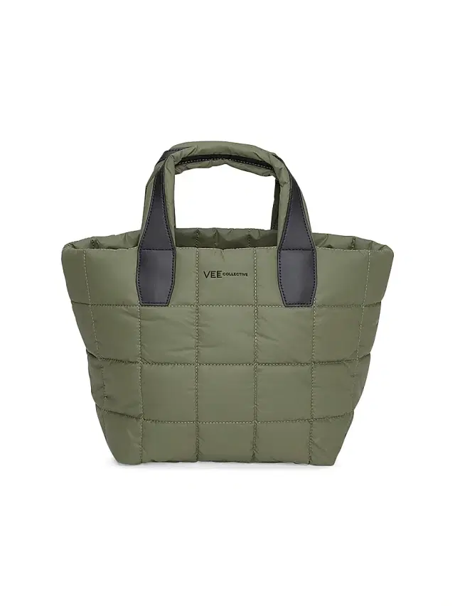 Women's  Porter Quilted Tote Bag - Green
