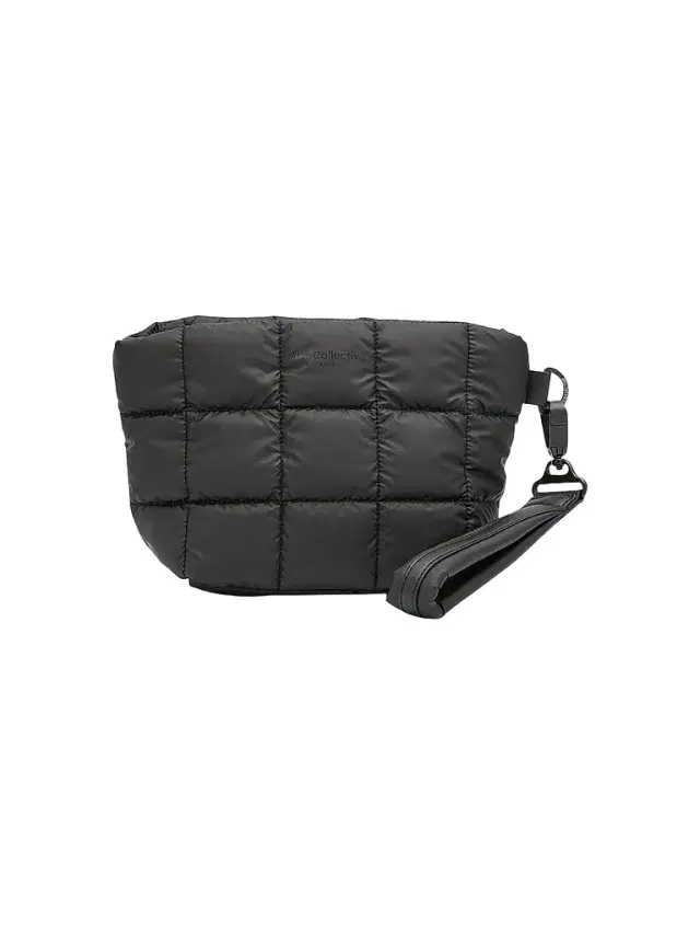 Vee Collective Women's Porter Quilted Clutch Bag - Black