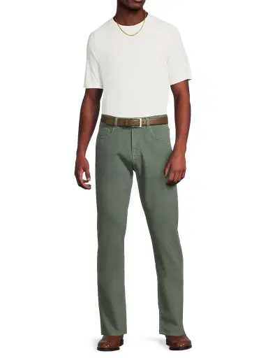 Canali Men's Stretch Modern-Fit Slim Jeans - Dark Green - Size 42 | Thumbnail 2
