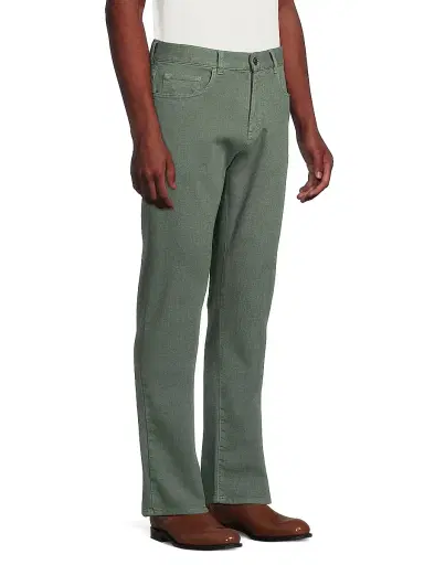 Canali Men's Stretch Modern-Fit Slim Jeans - Dark Green - Size 42 | Thumbnail 4