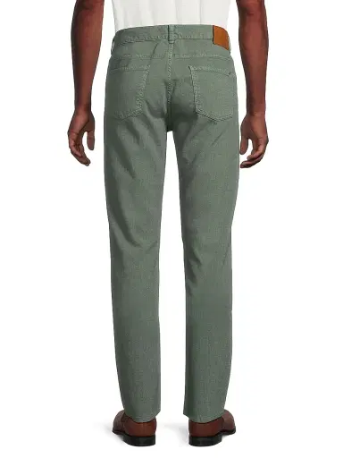 Canali Men's Stretch Modern-Fit Slim Jeans - Dark Green - Size 42 | Thumbnail 5