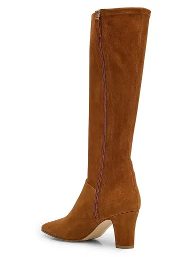 Manolo Blahnik Women's Pitana Suede Boots - Brown - Size 6.5 | Thumbnail 4 Manolo Blahnik Women's Pitana Suede Boots - Brown - Size 6.5 | Thumbnail 4