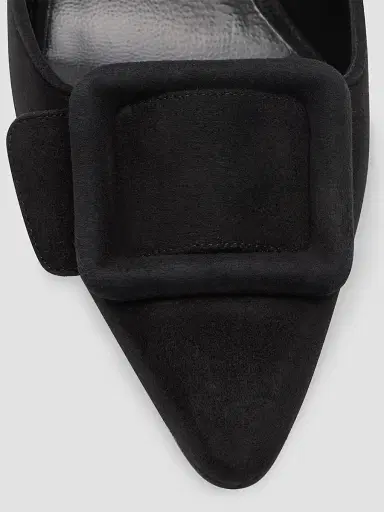 Manolo Blahnik Women's Maysale 50MM Suede Mules | Thumbnail 5 Manolo Blahnik Women's Maysale 50MM Suede Mules | Thumbnail 5