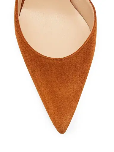 Manolo Blahnik Women's Carolyne 50MM Suede Slingback Pumps | Thumbnail 6 Manolo Blahnik Women's Carolyne 50MM Suede Slingback Pumps | Thumbnail 6