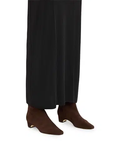 Manolo Blahnik Women's Tolarc 30MM Suede Ankle Boots - Dark Brown - Size 5 | Thumbnail 2 Manolo Blahnik Women's Tolarc 30MM Suede Ankle Boots - Dark Brown - Size 5 | Thumbnail 2