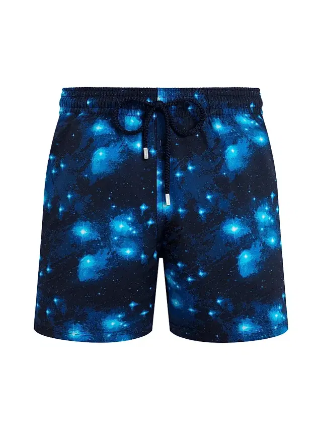 Vilebrequin Men's Pegase Stretch Swim Trunks - Bleu Marine - Size XXXL