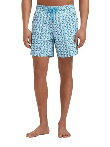 Vilebrequin Men's Turtles Printed Swim Shorts - Blanc - Size XXXL | Thumbnail 3