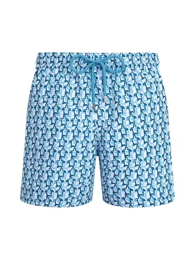 Vilebrequin Men's Turtles Printed Swim Shorts - Blanc - Size XXXL | Thumbnail 1