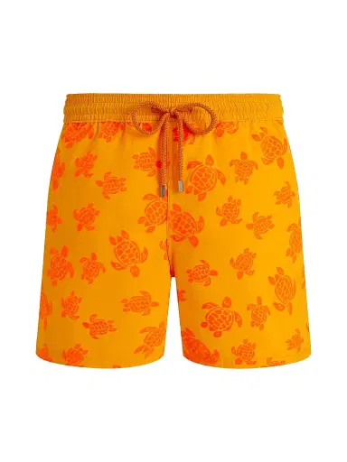 Vilebrequin Men's Flocked Rondes Des Tortues Swim Shorts | Thumbnail 1 Vilebrequin Men's Flocked Rondes Des Tortues Swim Shorts | Thumbnail 1