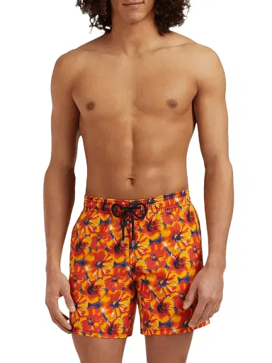 Vilebrequin Men's Poppies Swim Shorts - Bleu Marine - Size XXXL | Thumbnail 3 Vilebrequin Men's Poppies Swim Shorts - Bleu Marine - Size XXXL | Thumbnail 3