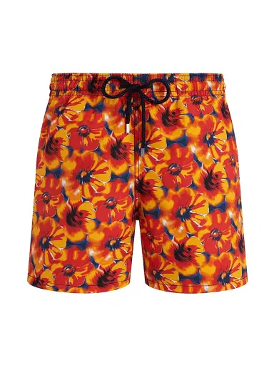 Vilebrequin Men's Poppies Swim Shorts - Bleu Marine - Size XXXL | Thumbnail 1 Vilebrequin Men's Poppies Swim Shorts - Bleu Marine - Size XXXL | Thumbnail 1