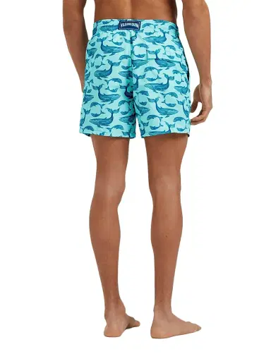 Vilebrequin Men's Marine Whale Print Swim Shorts | Thumbnail 4 Vilebrequin Men's Marine Whale Print Swim Shorts | Thumbnail 4