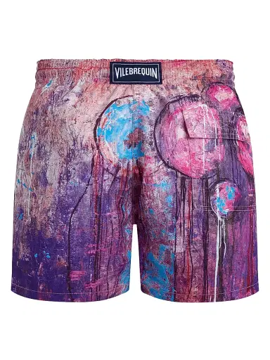 Vilebrequin Men's Dripping Balloons Swim Shorts - Glycine - Size XXXL | Thumbnail 2 Vilebrequin Men's Dripping Balloons Swim Shorts - Glycine - Size XXXL | Thumbnail 2