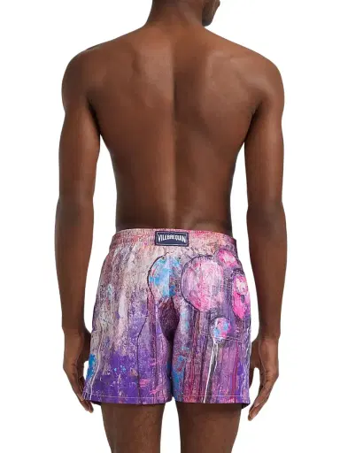 Vilebrequin Men's Dripping Balloons Swim Shorts - Glycine - Size XXXL | Thumbnail 4 Vilebrequin Men's Dripping Balloons Swim Shorts - Glycine - Size XXXL | Thumbnail 4