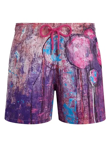 Vilebrequin Men's Dripping Balloons Swim Shorts - Glycine - Size XXXL | Thumbnail 1 Vilebrequin Men's Dripping Balloons Swim Shorts - Glycine - Size XXXL | Thumbnail 1