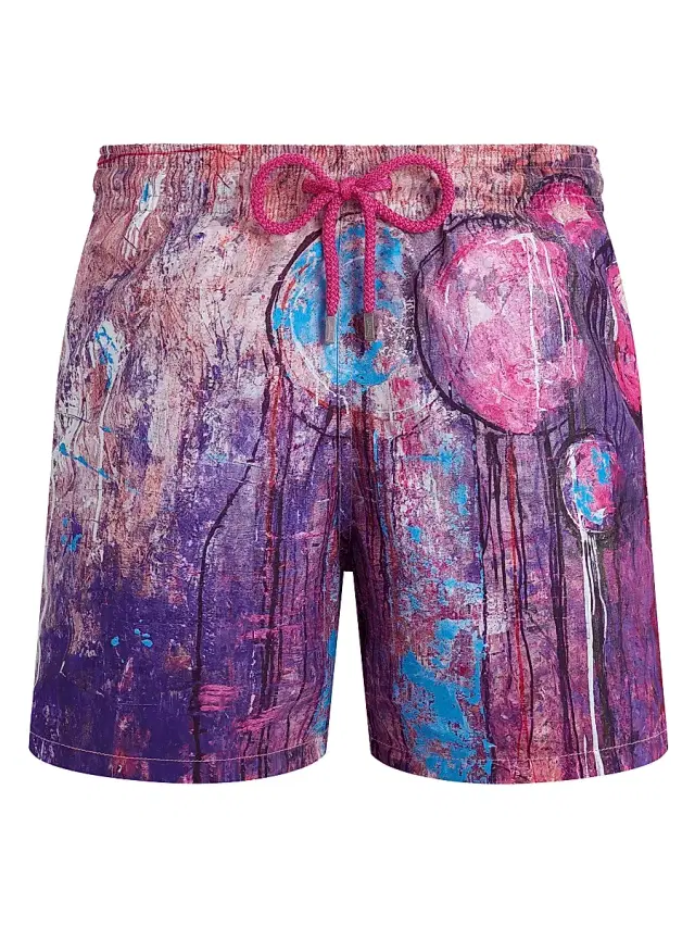 Men's Dripping Balloons Swim Shorts - Glycine