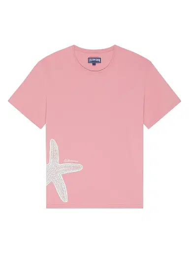 Vilebrequin Men's Starfish Print Cotton T-Shirt | Thumbnail 1