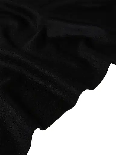 Max Mara Women's Cashmere Logo Stole - Black | Thumbnail 4 Max Mara Women's Cashmere Logo Stole - Black | Thumbnail 4