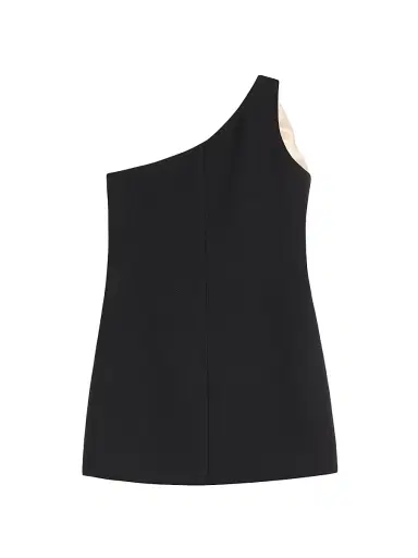 Valentino Garavani Women's Crepe Couture Short Dress - Black - Size 10 | Thumbnail 2