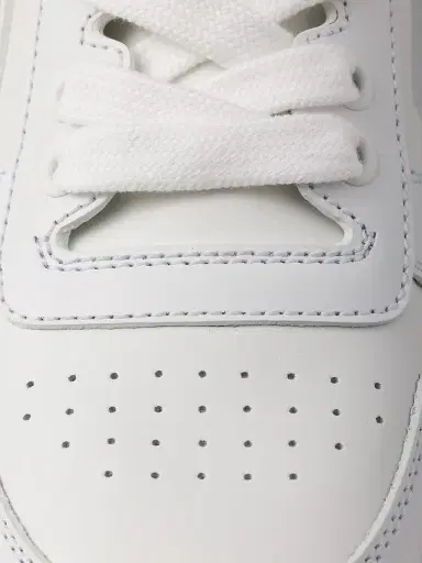 Prada Women's Downtown Bold Leather Sneakers - White | Thumbnail 4