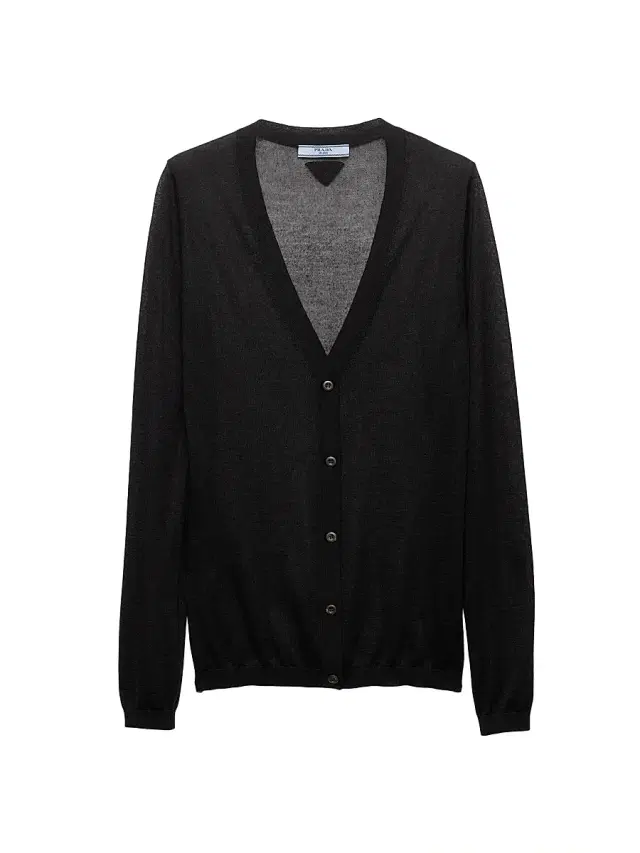 Women's Cashmere and Silk Cardigan - Black