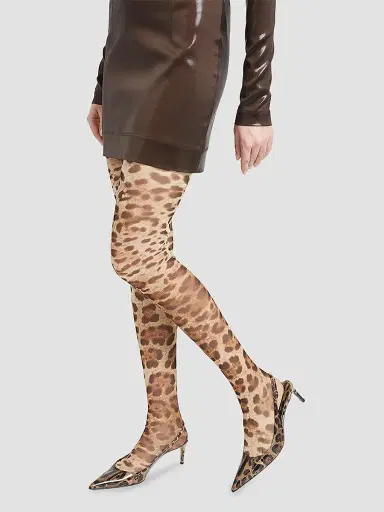 Dolce & Gabbana Women's 60MM Leopard-Print Patent Leather Pumps - Leopard - Size 9 | Thumbnail 2