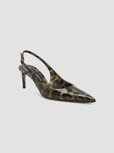 Dolce & Gabbana Women's 60MM Leopard-Print Patent Leather Pumps - Leopard - Size 9 | Thumbnail 3