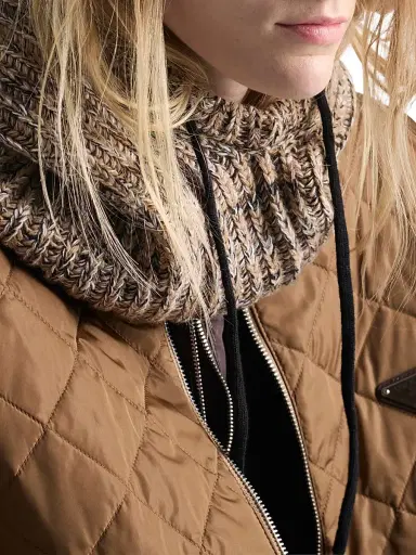 Prada Women's Mélange Knit Hood - Brown | Thumbnail 3