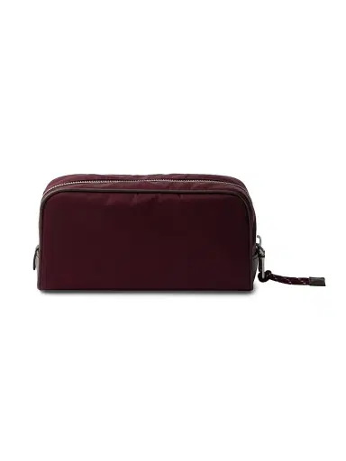 Prada Men's Speedrock Re-Nylon and Leather Pouch - Dark Red | Thumbnail 3 Prada Men's Speedrock Re-Nylon and Leather Pouch - Dark Red | Thumbnail 3