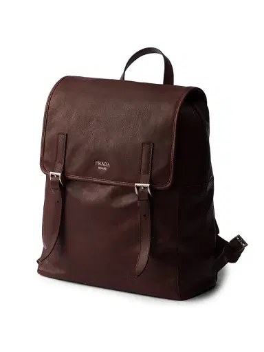 Prada Men's Leather Backpack | Thumbnail 2 Prada Men's Leather Backpack | Thumbnail 2
